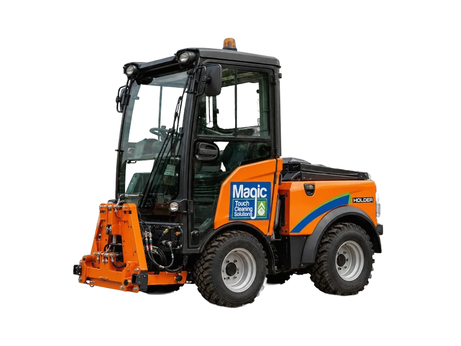A Holder C-Series implement carrier in Magic Touch livery.